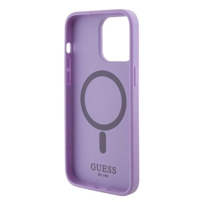 7. Guess Saffiano MagSafe case for iPhone 15 Pro - purple