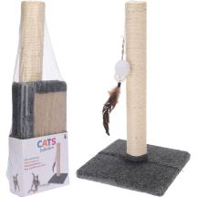 CAT SCRATCHING POST WITH TOY 53CM