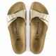 6. Birkenstock Madrid Birko-Flor Gold women's regular wide gold flip-flops (1016106)