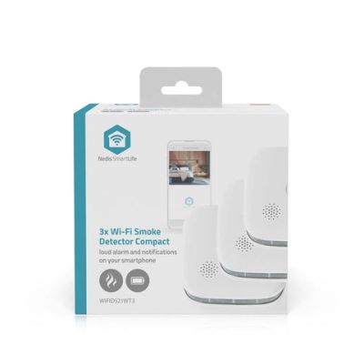 13. Nedis SmartLife WIFIDS21WT3 smoke detector 3 pcs.