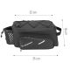 4. Wozinsky Bike Pannier Rack Bag with Shoulder Strap 9L (Rain Cover Included) Black (WBB22BK)