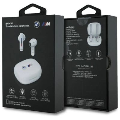 6. BMW Bluetooth headphones BMBEMIATP20LOH TWS + docking station white/white Printed Logos