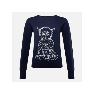 6. ROSSIGNOL W JCC SIGNAL RN women's sweater blue