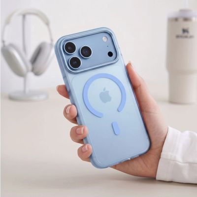 5. Tech-Protect MagZero MagSafe case for iPhone 17 Pro Max / 18 Pro Max - light blue matte