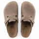 9. Birkenstock Boston Tabacco Brown Oiled Leather Regular Wide Slides for Women/Men (0960811)