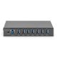 8. Industrial Hub 7-port USB 3.0 SuperSpeed active metal construction DIN rail