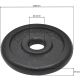 4. BLACK CAST IRON WEIGHT 10KG ENERO FIT Ø26.5 1 pc.