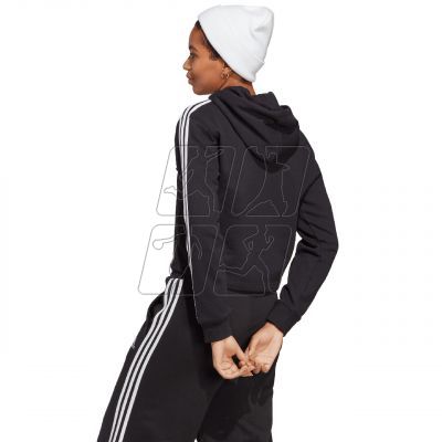 3. adidas Essentials 3-Stripes French Terry Crop Hoodie W IC8767