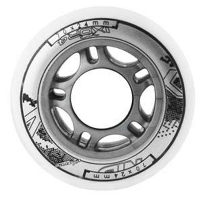 6. PU 70x24 82A WHITE WHEELS (4 pcs.) NILS EXTREME