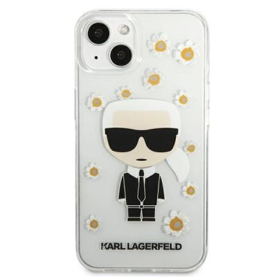3. Karl Lagerfeld Flower Ikonik Karl Case for iPhone 13 mini - Transparent
