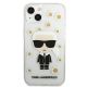 3. Karl Lagerfeld Flower Ikonik Karl Case for iPhone 13 mini - Transparent