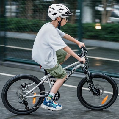 2. Rockbros LK-67 Youth Bike Helmet with Detachable Visor 54–58 cm - White