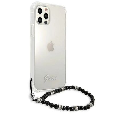 4. Guess GUHCP12MKPSBK iPhone 12/12 Pro 6.1" Transparent hardcase Black Pearl