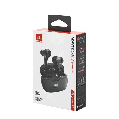9. JBL Wave Beam wireless in-ear headphones Bluetooth 5.2 IP54 IPX2 - black