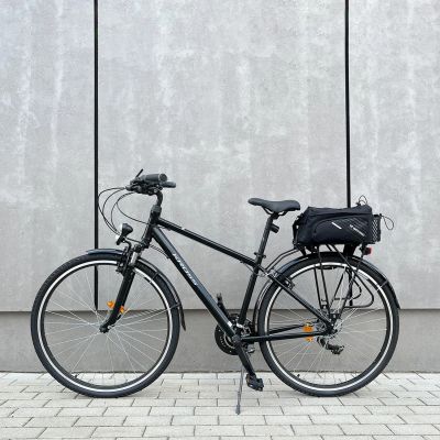 21. Wozinsky Bike Pannier Rack Bag with Shoulder Strap 9L (Rain Cover Included) Black (WBB22BK)