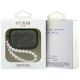 4. Guess Glitter Pearl Strap Case for AirPods Pro 3 - Black and Glitter