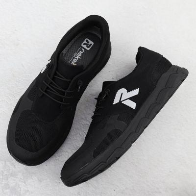 3. Men's black sports shoes Rieker 09100-00