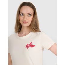 Women's regular printed T-shirt 4F 4FRSS25TTSHF2693-11S