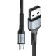 3. 3mk Hyper Cable N-SERIES USB-A / MicroUSB 1m 5V/2.4A 12W / black