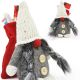 8. DECORATIVE SANTA CLAUS WITH GIFT BAG 15CM DARK GRAY