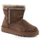 Women's brown suede snow boots Potocki 06303