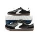 19. Skechers Kickoff women's sports shoes sneakers black leather