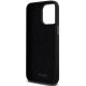 7. DKNY Liquid Silicone Metal Logo iPhone 15 Pro Max Case - Black