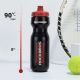8. Rockbros 750 ml Bike Bottle - Transparent Black with Red Mouthpiece