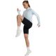 4. Women's short leggings 4F FNK F048 deep black 4FWAW25TFSTF048 20S