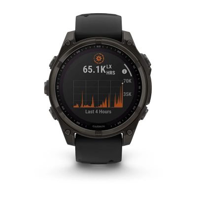 6. Garmin Fenix 8 Solar Sapphire Titanium Carbon Grey Watch