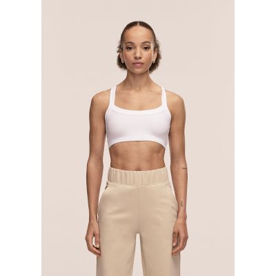3. CASALL Women's Defined Rib Sport Top White