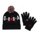 Youth Set Winter Hat + Gloves Air Jordan Essential Pom Beanie Set Black - 9A0869-023