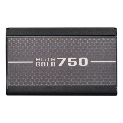 3. Cooler Master Elite Gold 750 Power Supply Module 750W 24-pin ATX ATX Black