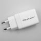 6. QOLTEC CHARGER 45W GAN | 5-20V | 1.5-3A | 1XUSB-C PD | 1XUSB QC 3.0 | WHITE