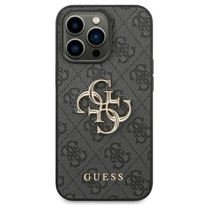 3. Guess 4G Big Metal Logo Case for iPhone 14 Pro Max - Gray