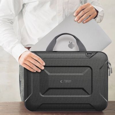 7. Tech-Protect Ranger-X Tactical Laptop Case for 15-16" - Black