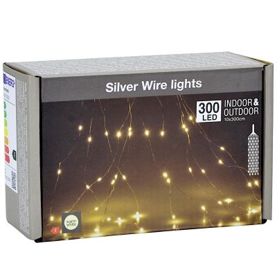 4. CHRISTMAS TREE LIGHTS LIGHT CASCADE WATERFALL OUTDOOR 300 LED WARM WHITE