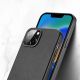 7. Dux Ducis Grit Leather Case for iPhone 14 Plus Elegant Faux Leather Cover (MagSafe Compatible) Black