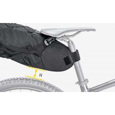 4. TOPEAK BACKLOADER black bicycle saddle bag (15 liters)