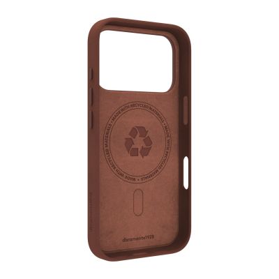 3. dbramante 1928 Roskilde MS - leather case for iPhone 17 Pro compatible with MagSafe (dark tan)