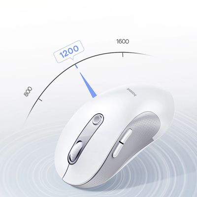 9. Baseus F02 Ergonomic Wireless Mouse USB 2.4GHz - White