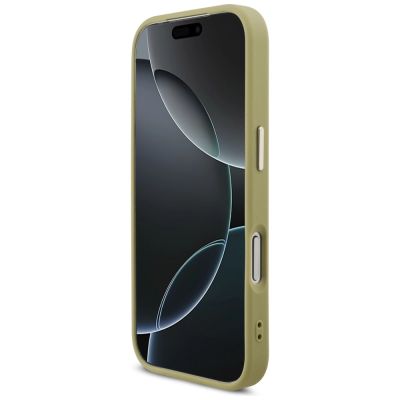 5. Guess Fixed Glitter Big 4G Metal Frame case for iPhone 17 Pro - gold