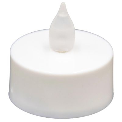 2. SET OF 4 TEA LIGHT LED TIMER CANDLES WHITE