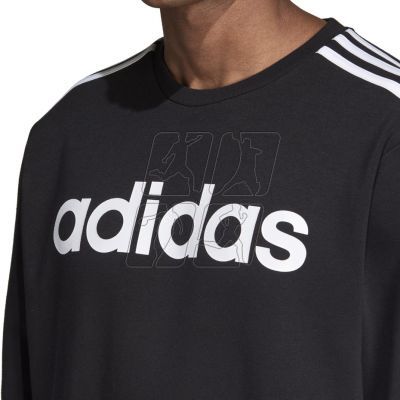 3. Adidas Essentials 3S Crew FL M DQ3084 sweatshirt