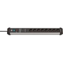 Brennenstuhl 1391010800 surge protector, aluminum (elok), black