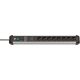 Brennenstuhl 1391010800 surge protector, aluminum (elok), black