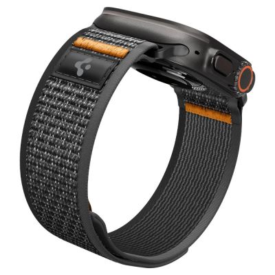 3. Spigen Athlex Air 2 Strap for Apple Watch (44 / 45 / 46 / 49 mm) - Black and Orange
