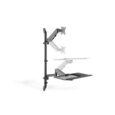 8. Single wall-mounted arm LCD + keyboard, max. 32", max. 8 kg, tilt and swivel