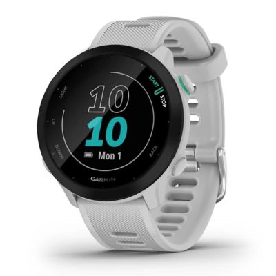 2. Garmin Forerunner 55 watch, 42mm MIP White