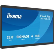 iiyama ProLite S2425AS-B1P Flat Panel Digital Signage 60.5 cm (23.8") LCD Wi-Fi 500 cd/m2 Full HD Black Built-in Processor Android 24/7